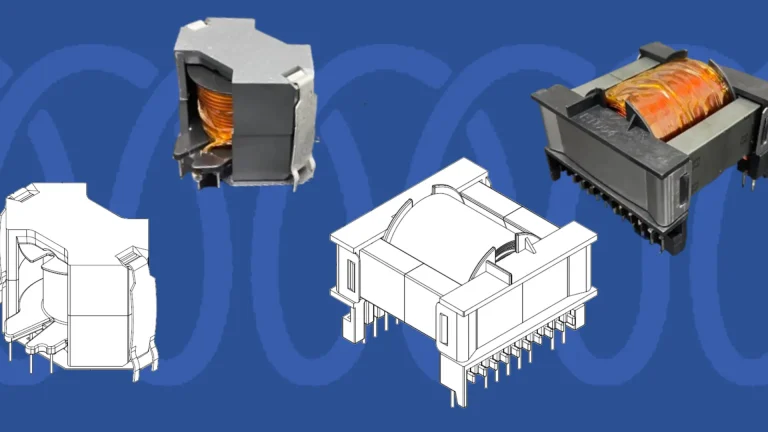Custom wound component manufactured from client engineering drawings at Coiltek Electronics